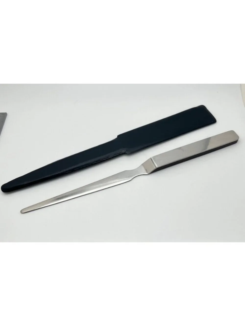 Vintage KRXK AM Radio Letter Opener Rexburg ID Leather Case Stainless Steel
